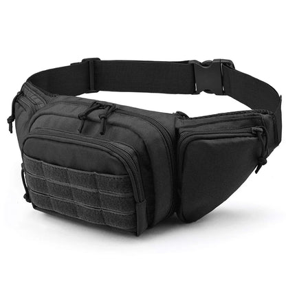 Tactical Fanny Pack Gun Holster Concealed Carry Pistol Waist Bag Molle EDC Pouch for Running Hiking Cycling Camping Outdoor Bag