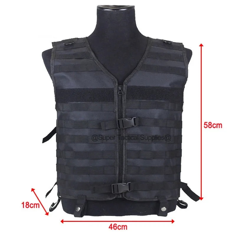 Adjustable Tactical Vest Field Hiking Load Carrier Hunting Vests Airsoft Molle Gear Security Guard Suit Breathable Sport Clothes