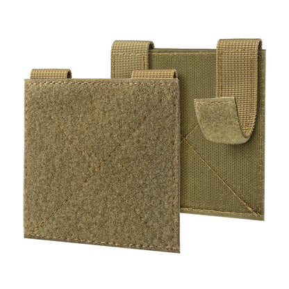 2Pcs Molle Patch Panel Tactical Hook & Loop Adapter Panel Morale Patch Board for Molle Accessories Plate Vest Carrier Backpack