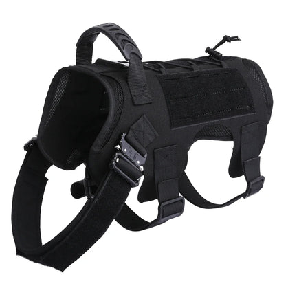 Tactical Dog Vest Hunting Shooting Cs  Fan Service Nylon Pet Vests Airsoft Training Molle Dogs Harness