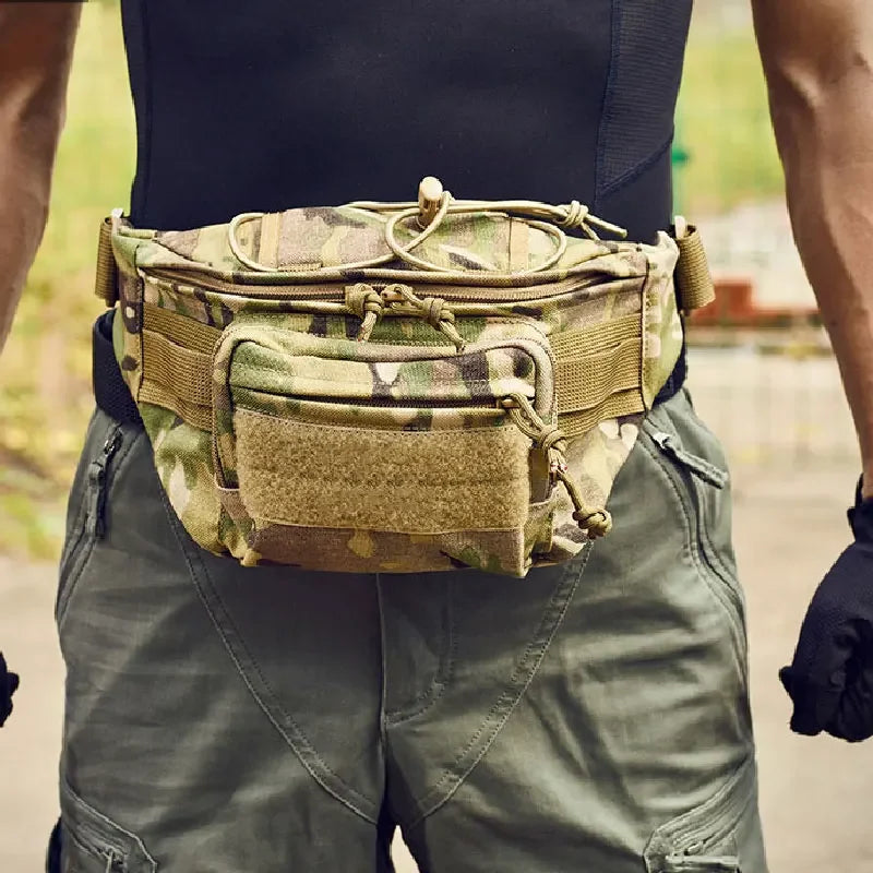 Tactical Waist Pack for Men – Nylon Hiking Fanny Pack, Adjustable Belt Bag for Camping, Hunting, Travel & Outdoor Activities