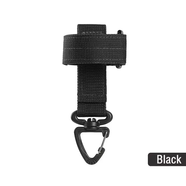 Multi-purpose Nylon Gloves Hook Climbing Rope Anti-lost Camping Hanging Buck Work Gloves Safety Clip Outdoor Tactical Gloves