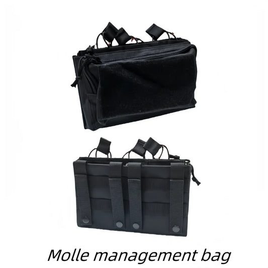 Premium Outdoor Tactical Open Top Triple MOLLE Camo Nylon Magazine Pouch for Airsoft Paintball Shooting Hunting