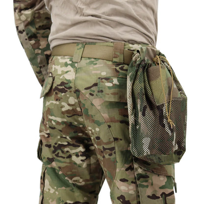 New Folding Mesh Drop Pouch Tactical Molle Magazine Dump Pouch Recycling Bag Hunting Airsoft Bags