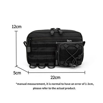 New Molle Waist Bag Tactical Medical First Aid Pouch Tool Gadget Pouch Outdoor Sports Hunting Bag Backpack Vest Accessories Bag
