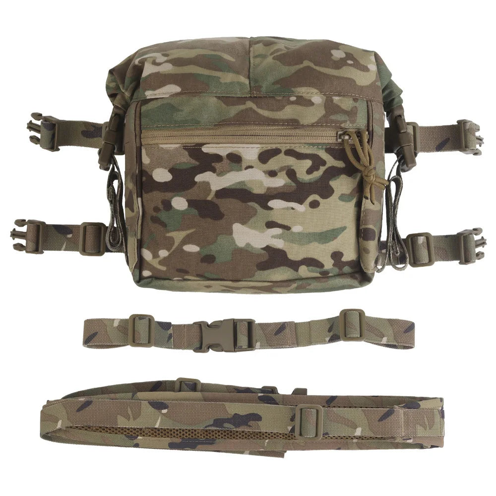 Tactical Alpha Chest Rig with Expansion Pack SS Style Load Bearing Vest (LBV) Alpha Expander Kit Pouch 34A Split MOLLE Equipment