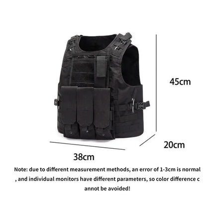 Nylon Tactical Vest Body Armor Hunting Carrier Accessories Men Combat MOLLE Camo Military Vest Outdoor CS Hunting Tmc