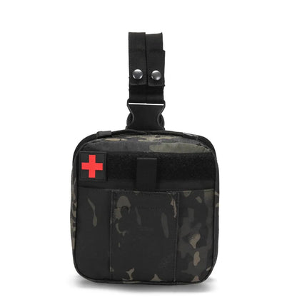Tactical Leg Wrap Medical Kit, Multifunctional First Aid Kit Waist Pack, Outdoor Multifunctional MOLLE Accessory EDC Tool Pouch