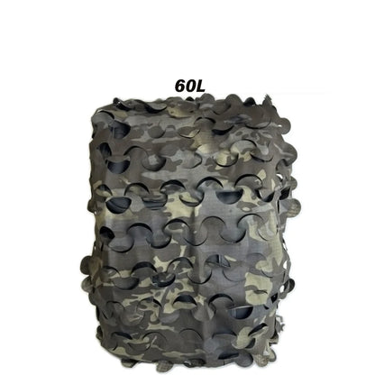 3D Camo Net Backpack Cover 60L 80L  Laser Cut Camouflage Hunting Backpack Cover Paintball Paratrooper Hunting Accessories