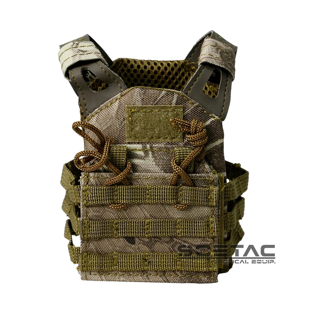 Paintball Mini Molle Vest Adjustable tactical accessory Kitty Camo Doll Carrier Decorative Tactical Gear Beer Vest 600D Nylon