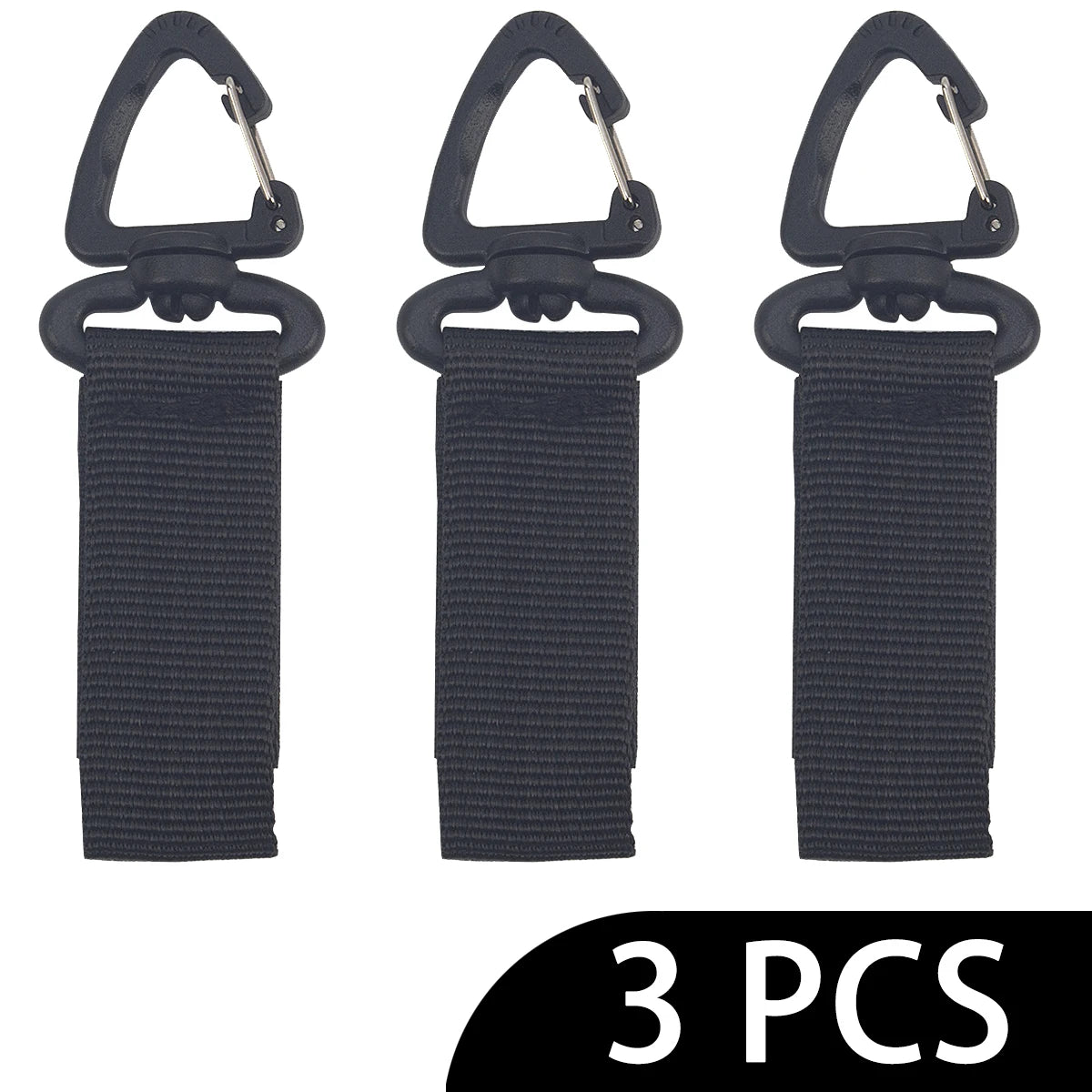 Outdoor 360 Rotate Nylon Carabiner Key Hook MOLLE Webbing Buckle Belt Buckle Hanging Camping Climbing Backpack Accessories