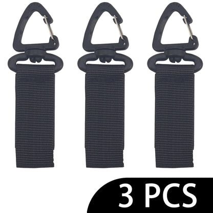 Outdoor 360 Rotate Nylon Carabiner Key Hook MOLLE Webbing Buckle Belt Buckle Hanging Camping Climbing Backpack Accessories