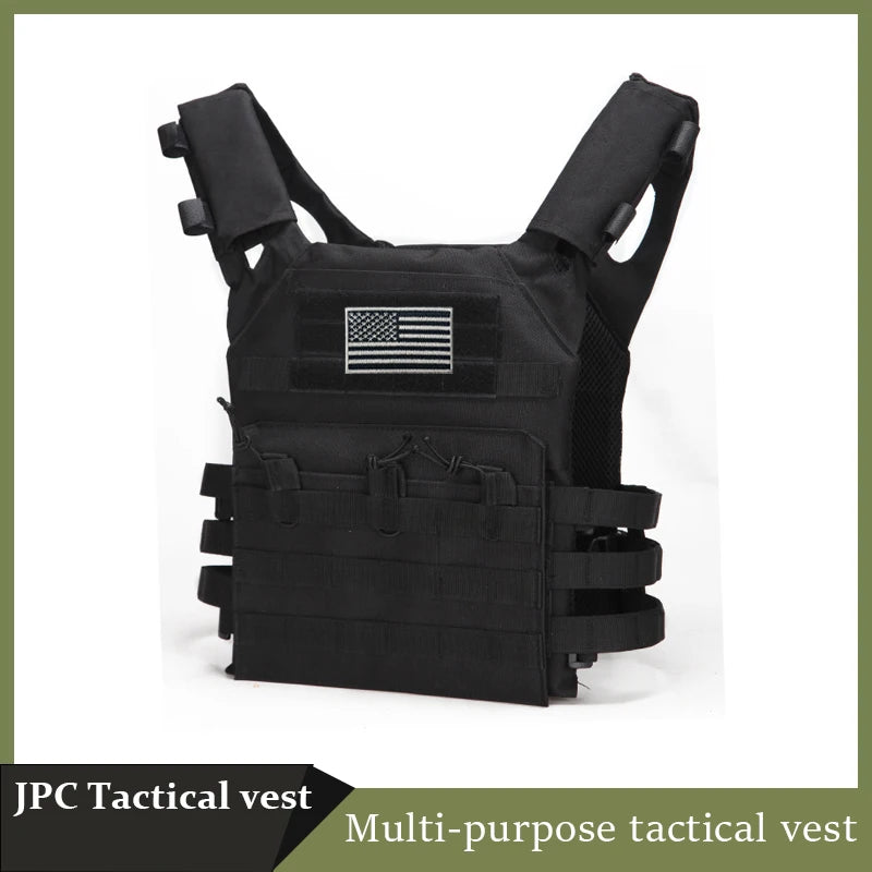 Nylon Tactical Vest Body Armor Hunting Carrier Airsoft Accessories Combat MOLLE Camo Vests