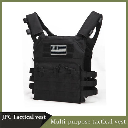 Nylon Tactical Vest Body Armor Hunting Carrier Airsoft Accessories Combat MOLLE Camo Vests