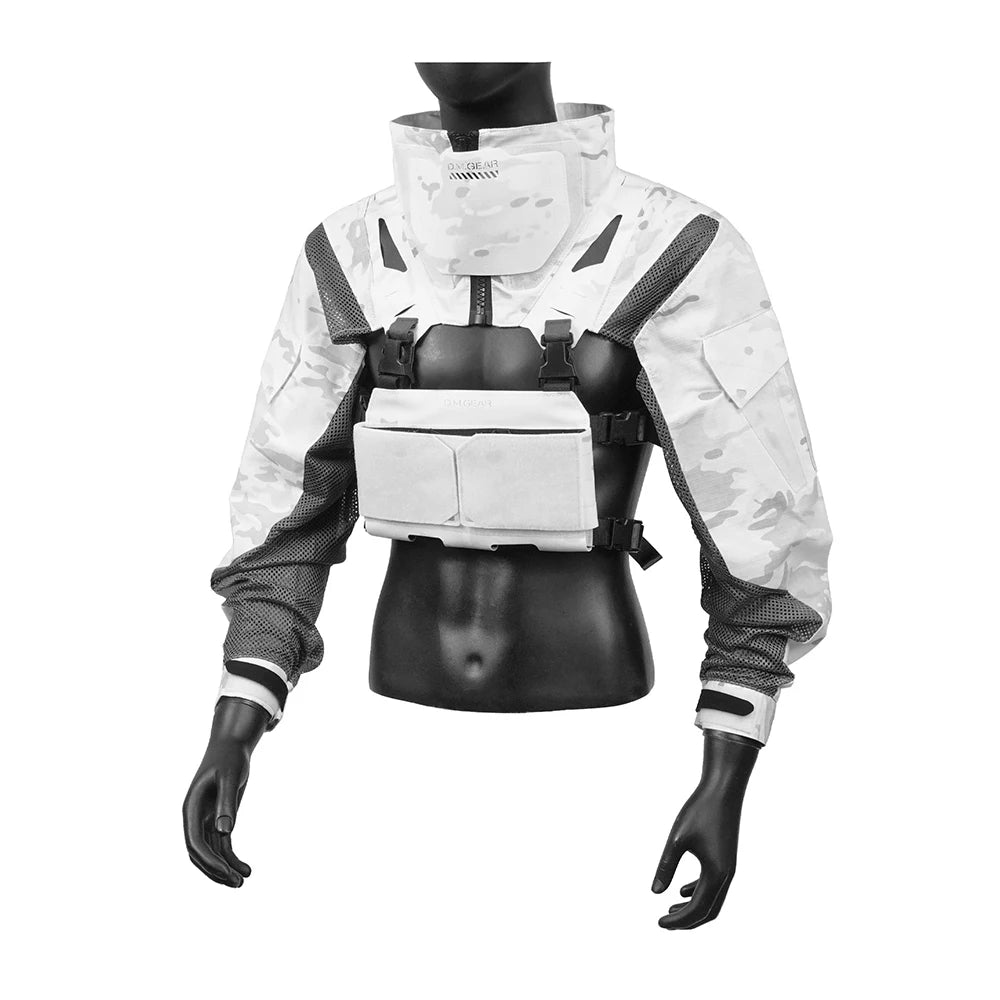 DMGear Original Tactical Combat Jacket Long Sleeve With Mag Pouch Camouflage Clothing Breathable Comfortable Hunting Camping