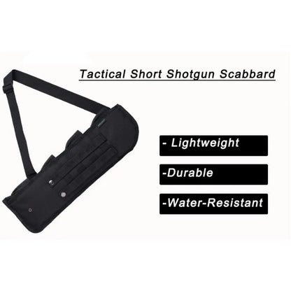 50cm/19.68inch Molle Tactical Shotgun Scabbard Rifle Gun Case Padded Carry Bag Outdoor Molle Air Gun Holster Protective Shoulder Bag Hunting Accessories