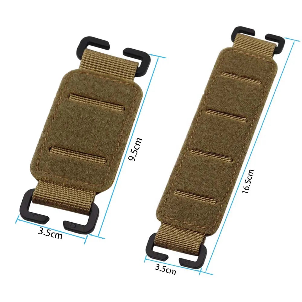 MOLLE Hook-and-Loop Patch Panel Tactical Velcro Attachment Strips for Vest/Backpack