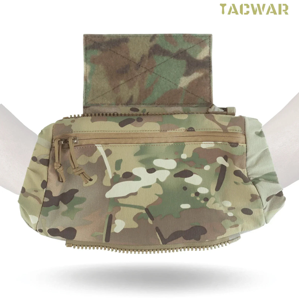 Drop Pouch Hand Warmer Muff, Stowable Fanny Pack for Winter Outdoor Hunting Camping Hiking Football Fishing Airsoft Accessories