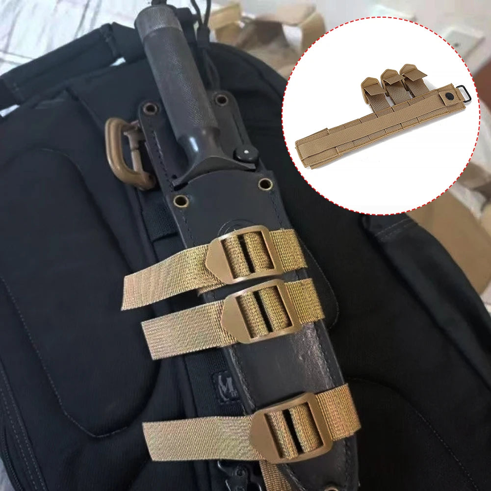 Tactical Molle Knife Pouch EDC Tool Carrier Sheath Holder Knife Shealth Adapter For Hunting Vest Backpack Accessories