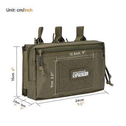 Tactical Molle Triple Magazine Pouches with Accessories Bag Open-Top Magazine Pouch Paintball Game Accessories Bags