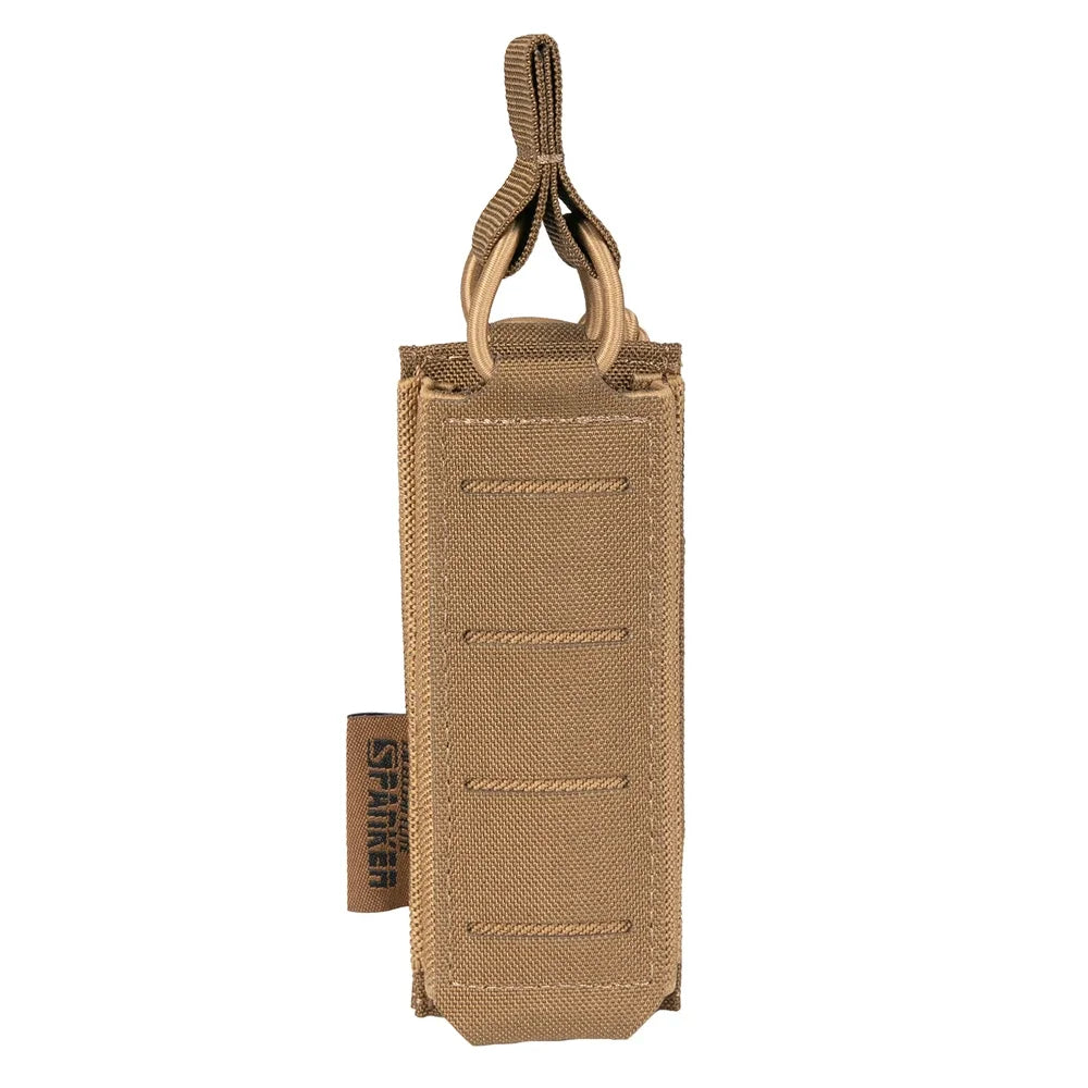 Tactical Pistol Magazine Pouch 9mm Extended Single Mag Pouch Molle  Holster Hunting Flashlight Torch Holder Airsoft Accessories