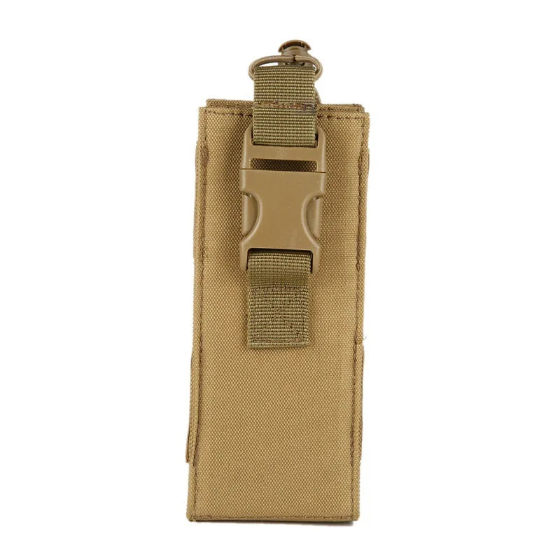 1Pc Tactical Water Bottle Bag Molle Nylon Kettle Pouch Waist Pouch for Outdoor Hunting Hiking Cycling Khaki Green Black