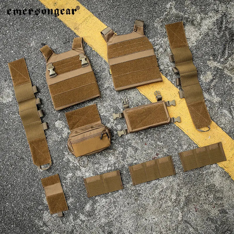 Emersongear Hunting Vest W/For MK Chest Rig Set Body Armor Hunting Plate Carrier Combat Protective Guard Gear Nylon