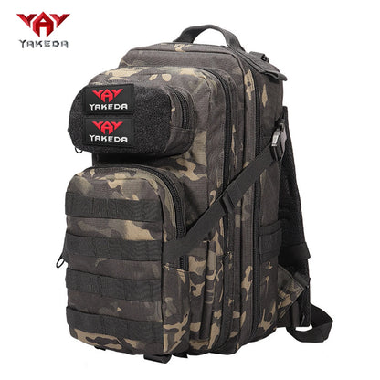 YAKEDA 30L multifunctional outdoor backpack with large capacity and multi compartment design, adjustable chest buckle