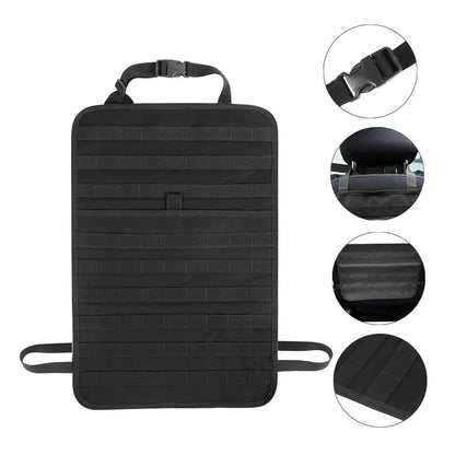 Molle Tactical Car Seat Back Cushion Universal Four Seasons Storage Bag Hanging Bags Car Stowing Tidying Pocket