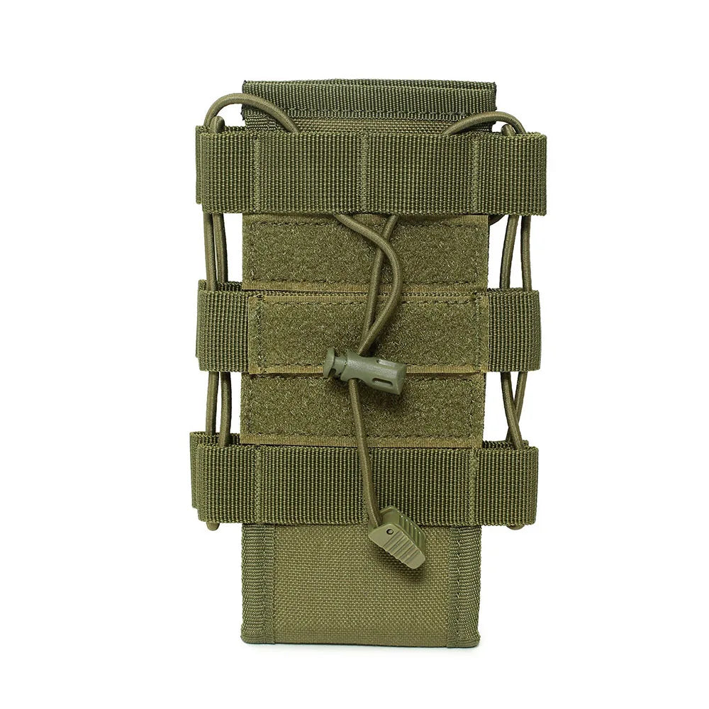 Tactical Molle Radio Walkie Talkie Pouch Outdoor Portable Radio Interphone Holster Carry Bag Adjustable Universal Radio Holder