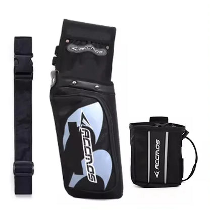 ACCMOS Archery Reverse Arrow Quiver And Arrow Release Hold Pounch bag for Shooting Hunting Durable for Outdoor Activities