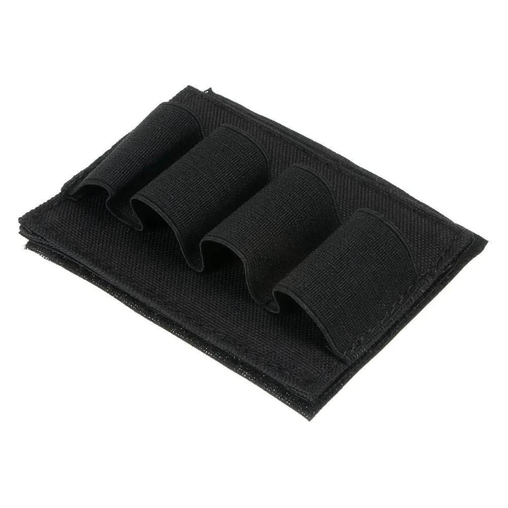 Tactical Elastic Flashlight Chemlight Battery Holder Bullet Shot Shell Pen Organizer Storage Bag Hook and Loop