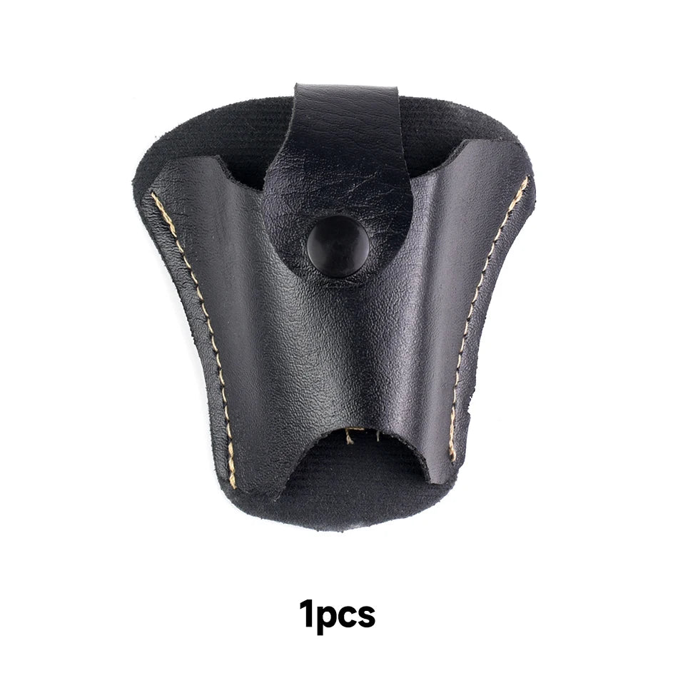1 outdoor slingshot bag - durable PVC leather textured waist bag, suitable for hunting and fishing, slingshot accessories