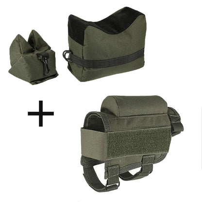 Tactical Stock Support Bracket Unfilled Sandbag, Outdoor Sport Stability Rest Equipment for Practice
