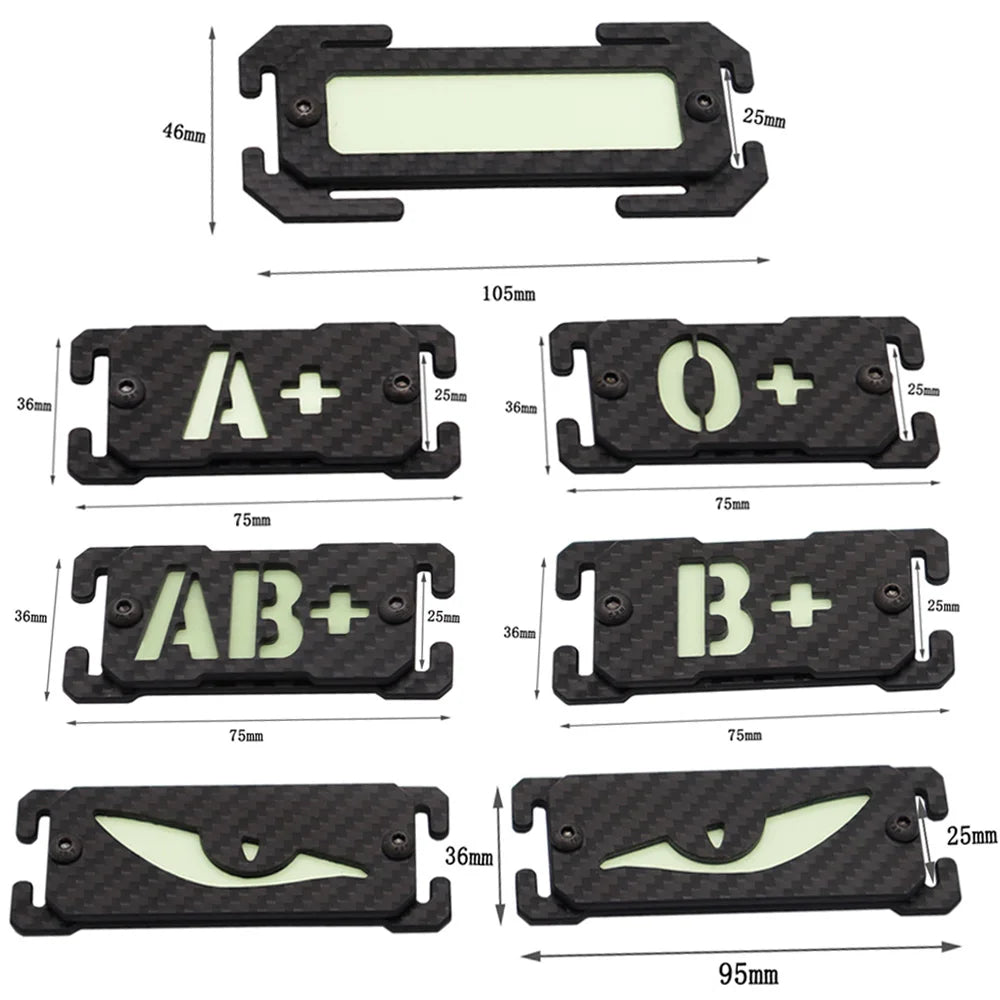 Tactical Light Marker Glow In Dark Patch Molle Luminous Marker Safety Signal Luminous Panel For Backpack Vest Plate Carrier