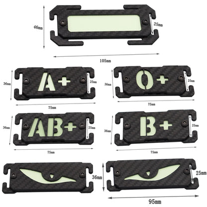 Tactical Light Marker Glow In Dark Patch Molle Luminous Marker Safety Signal Luminous Panel For Backpack Vest Plate Carrier