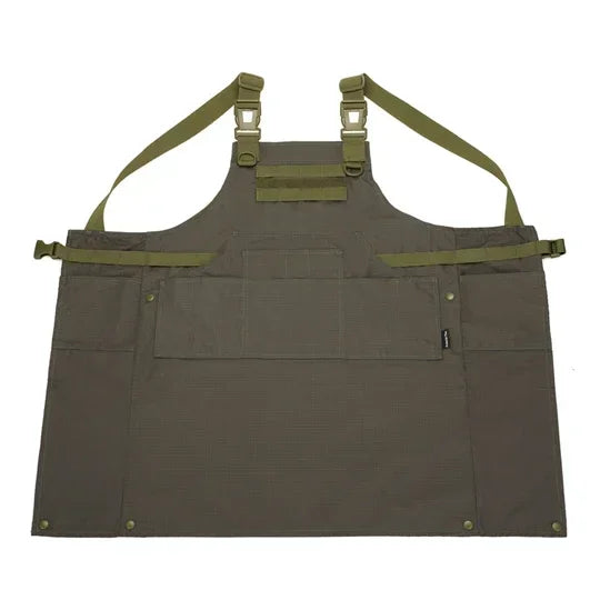 Tactical Camouflage Vest Apron Men Women 12 Pockets Work Apron Outdoor Clothes Accessories Camping Picnic Garden Wear-resisting