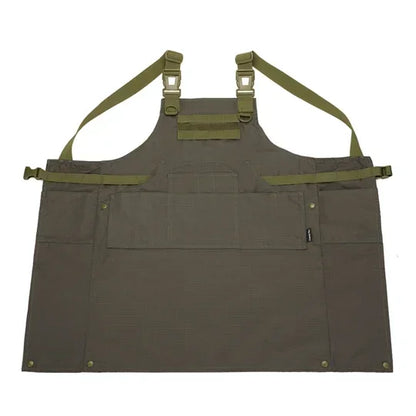 Tactical Camouflage Vest Apron Men Women 12 Pockets Work Apron Outdoor Clothes Accessories Camping Picnic Garden Wear-resisting