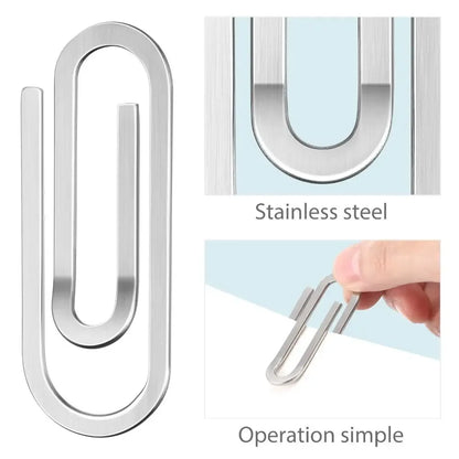 1Pc Stainless Steel Money Clip Minimalist Portable Cash Holder Multi-purpose Travel Waist Backpack Fix Buckle Hunting Accessory