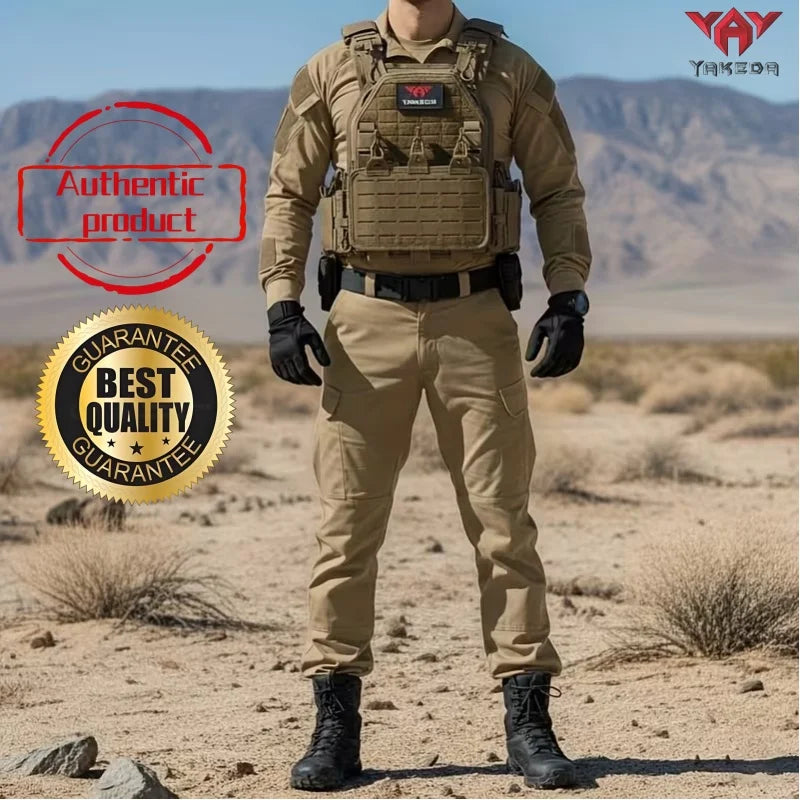 YAKEDA Tactical Vest 6094 Fast Detachable Light Laser Cut Outdoor Hunting Black Gear Carry Vest of High Quality 1000D Nylon