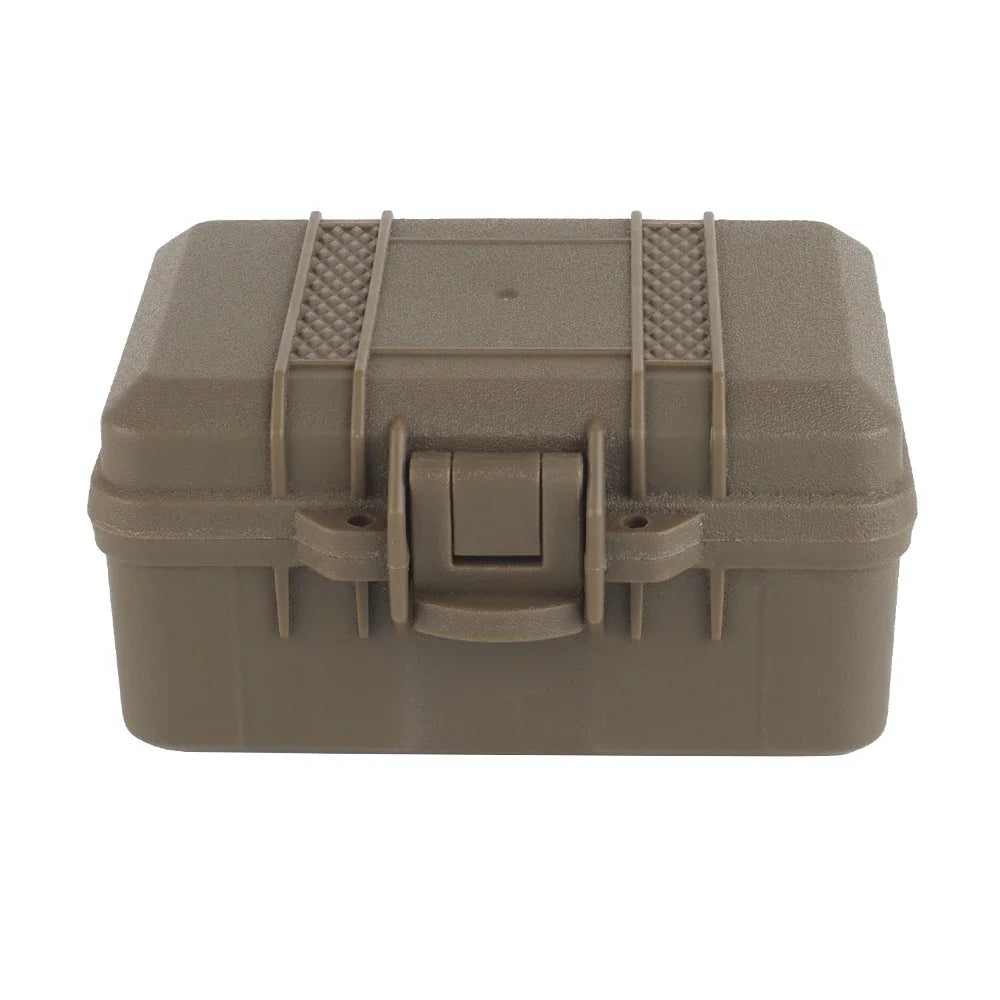 Plastic Toolbox Portable Outdoor Airsoft Hunting Flashlight Storage Box Shockproof Instrument Case Safety Protective Equipment