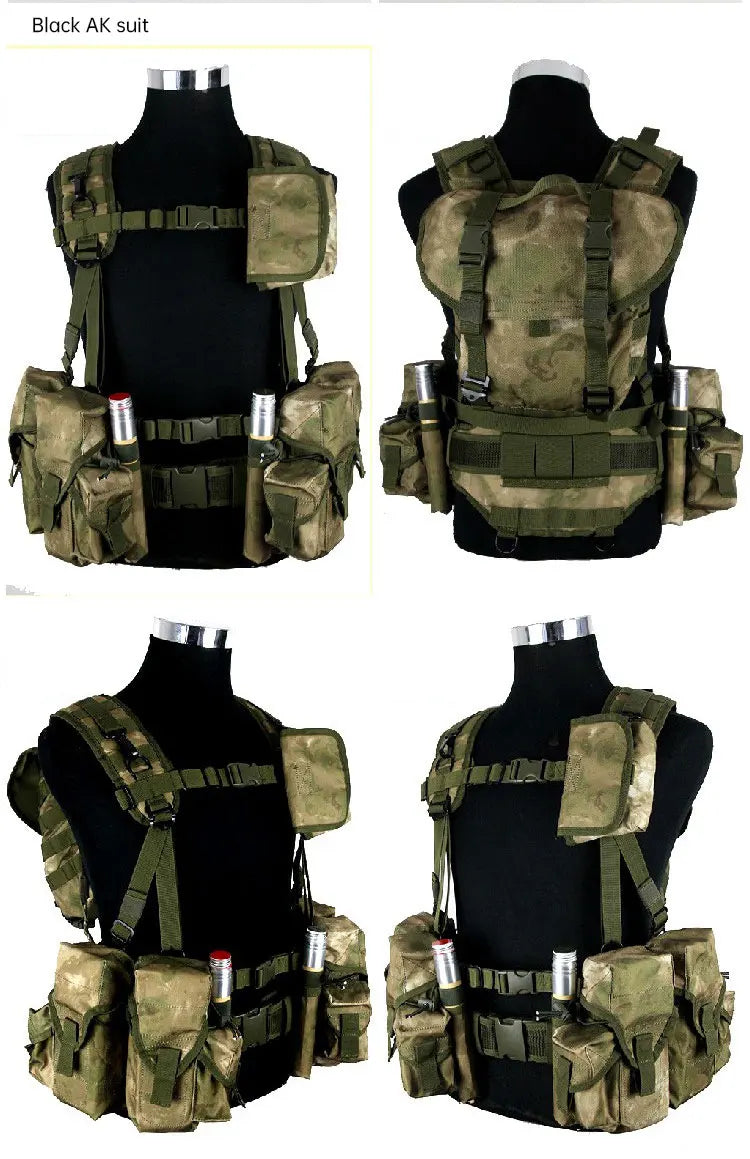 Smersh Tactical Vest Russian Rainbow 6 Combat Equipment Smersh AK Set Outdoor Combat Vest Hunting Outdoor Training Equipment Set