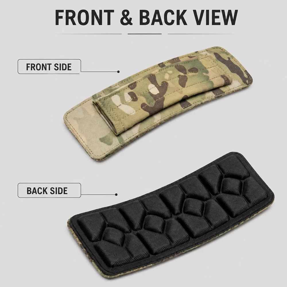 Modular Tactical Shoulder Pads Pressure Relief Cushion Shoulder Strap Breathable Non‑Slip Accessory for Vest Backpack Sling Bag