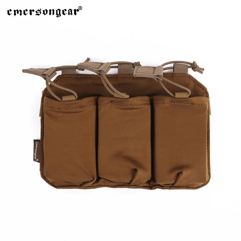 Emersongear Precision Triple Magazine Pouch For SS Vest 5.56 Tactical Mag Bag Holder Hiking Training Camping Camouflage Nylon