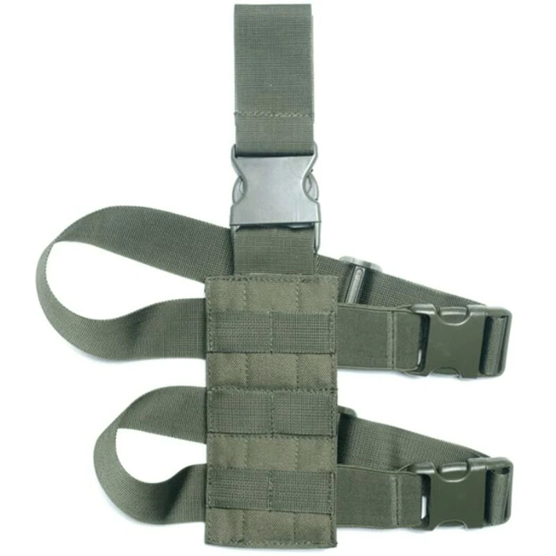 Adjustable Tactical Drop Leg Platform MOLLE Webbing Universal Right Left Leg Mount For Holster Gear Quick Release Buckles