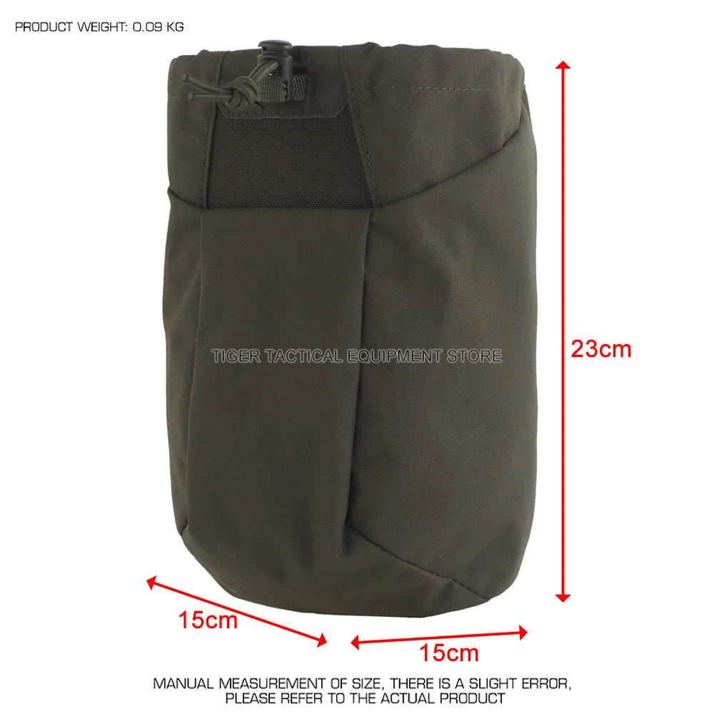 Tactical Foldable Recycling Pouch K Type Multi-Purpose Dump Bag Outdoor Hunting Hiking Airsoft Molle Quick Release Dump Pouch