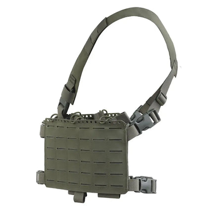 Tactical Chest Rig   Cut Molle System Military Hunting Vest Split Front Chest Rig Magazine Pouch Holster Airsoft Gear