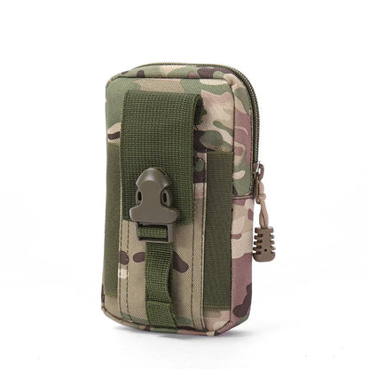 Vertical Canvas Tactical Mobile Waistpack Multifunctional Tactical Camo Sports Bag Tactical Camo Belt Pouch Outdoor Running Bag