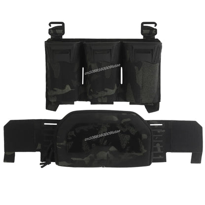 K Style Tactical Chest Rig Set with Triple Mag Pouch 2Nd Layer Admin Pouch Modular Field Strap KZ MOLLE Expansion Hunting Gear
