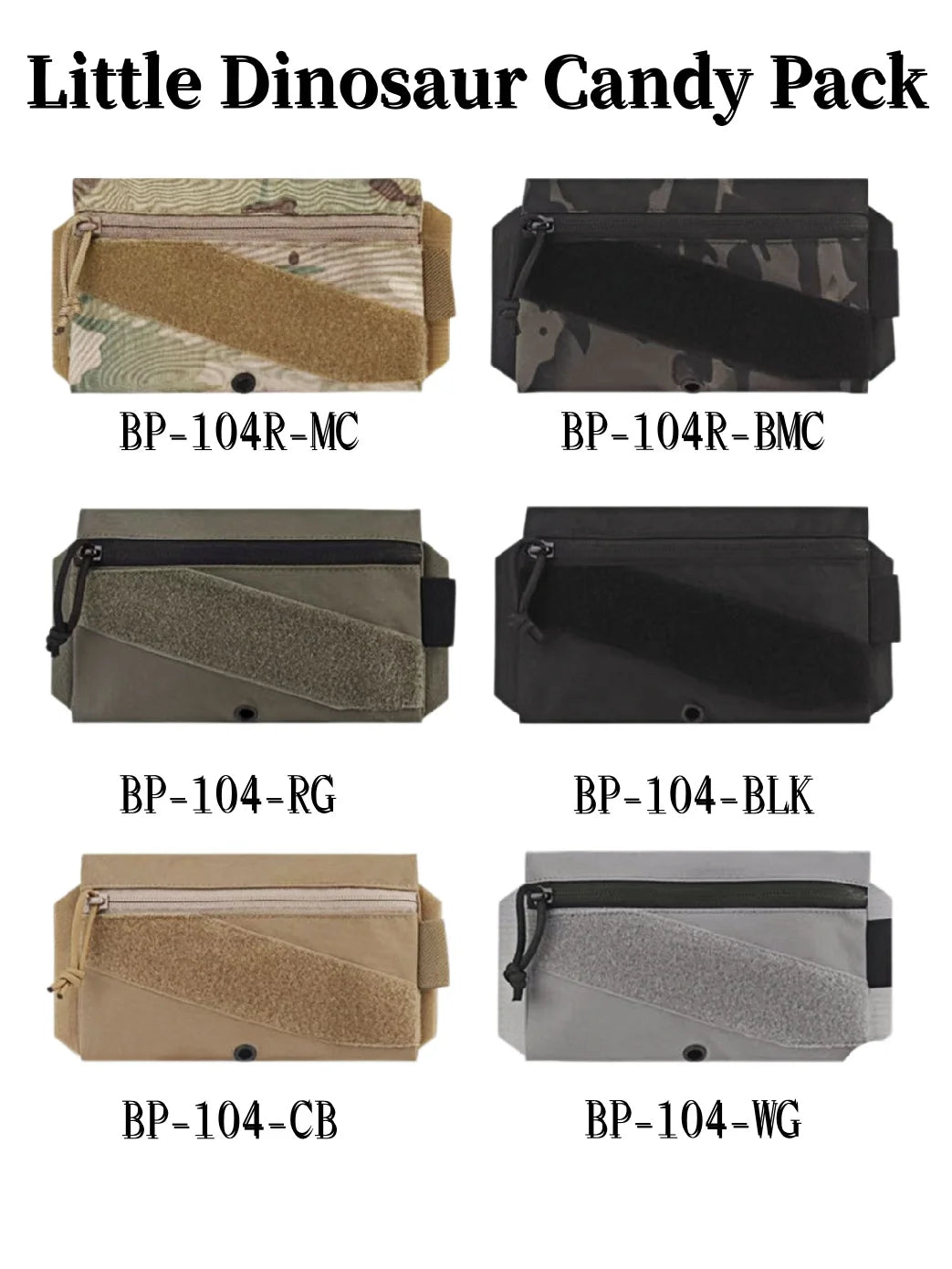 Tactical AC Candy Pouch with Velcro Fastener, Storage Bag for Airsoft Vest Plate Carrier